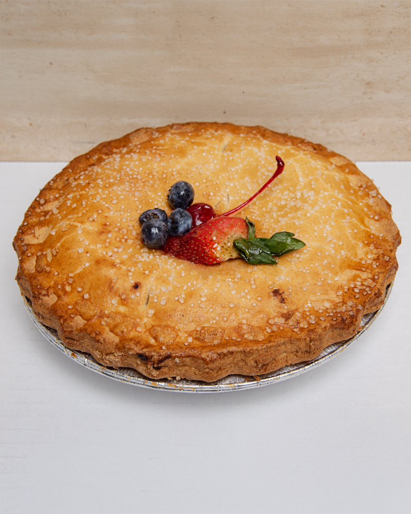 triple berry pie savor the classic flavor of a traditional triple berry pie at Mia's Bakery.