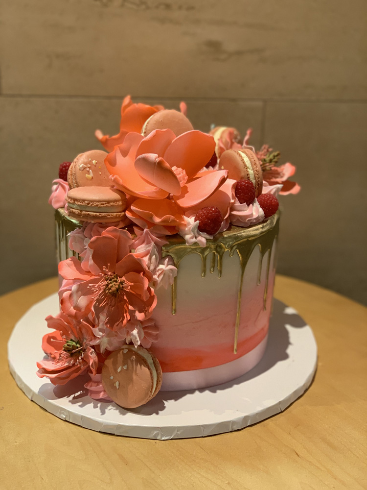 Pink And Gold Cake Pink And Gold Cake