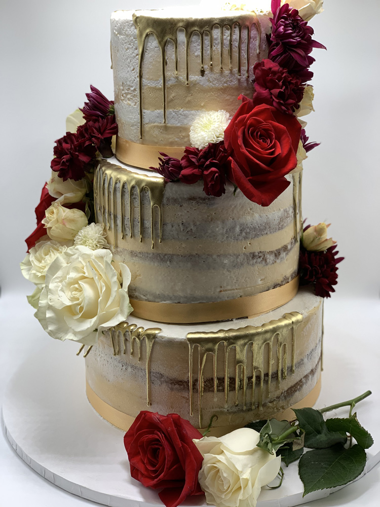 Red And Gold Cake Red And Gold Cake