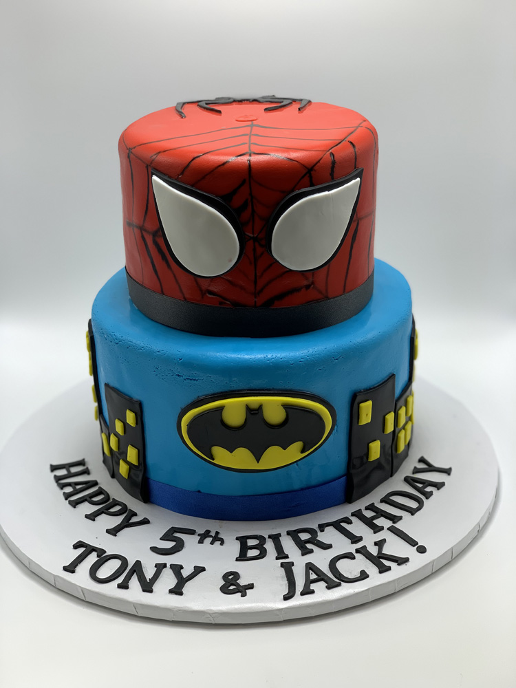 Spiderman Batman Cake Spiderman Batman Cake