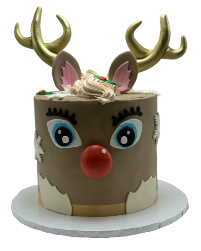 savor the flavor of a reindeer cake at Mia's Bakery.