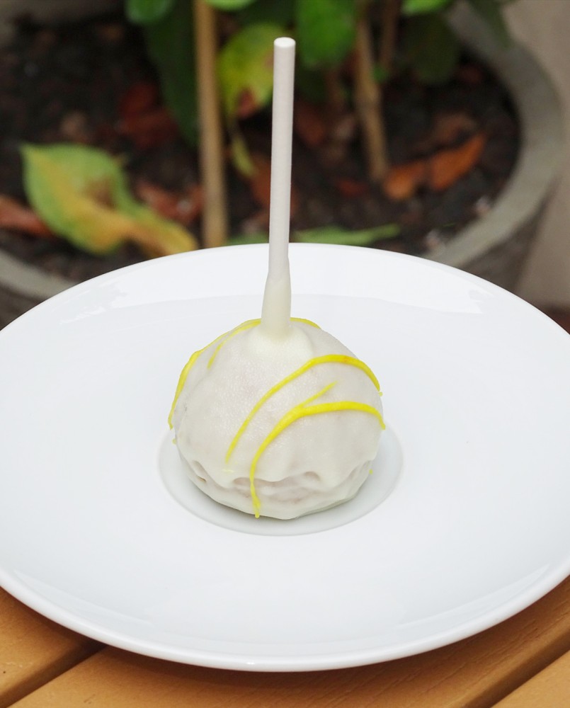 salted caramel cake pops savor the classic flavor of salted caramel cake pops at Mia's Bakery.