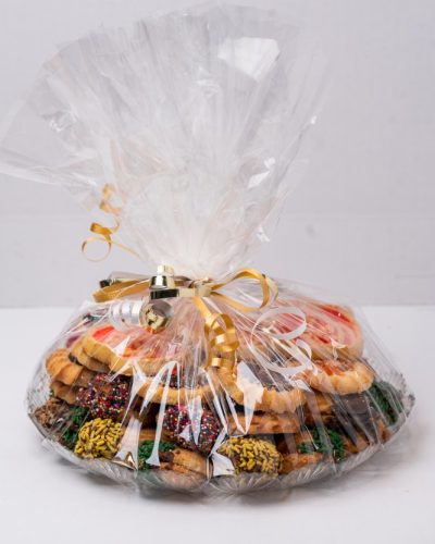 A tray of 2 lb cookies from Mia's Bakery