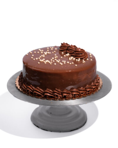 savor the classic flavor of a gluten-free caramel mocha cake at Mia's Bakery.